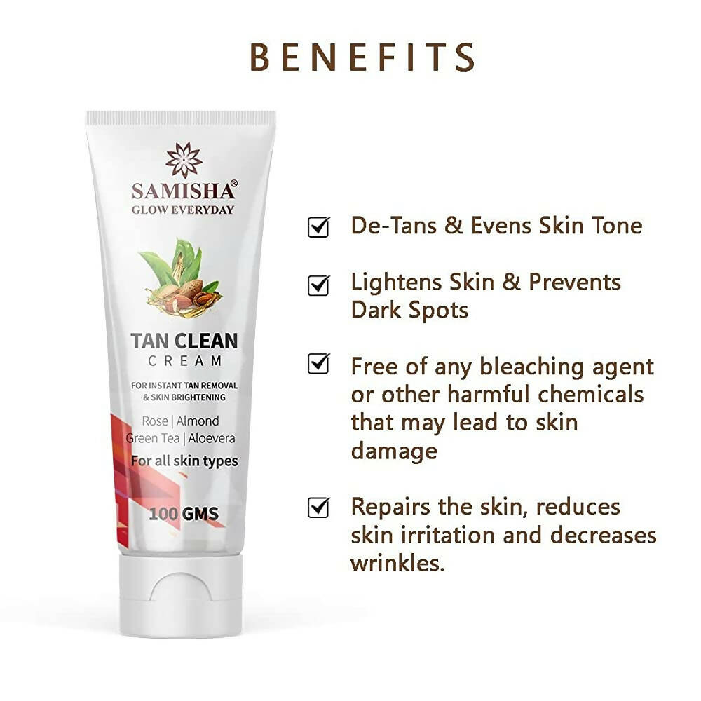 Samisha Organic Tan Clean Cream - Distacart