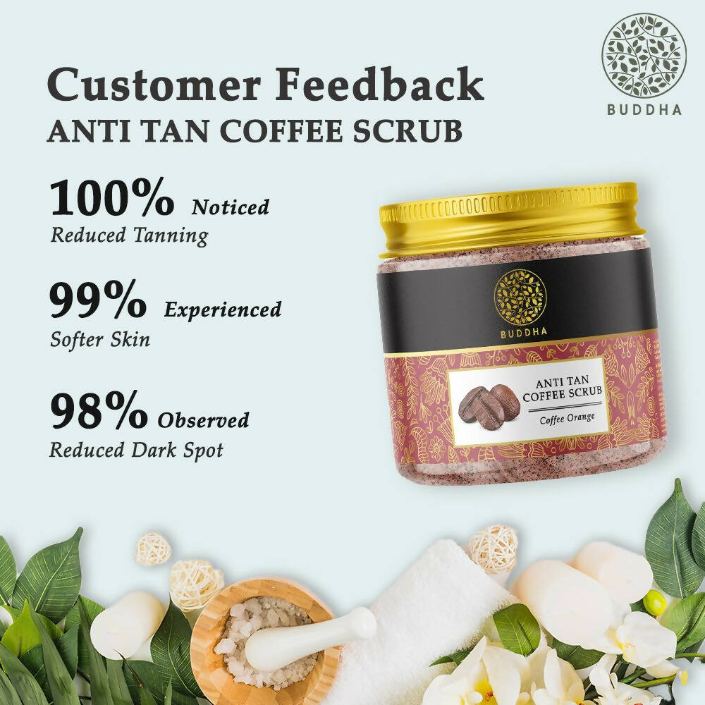 Buddha Natural Anti Tan Coffee Scrub - Distacart