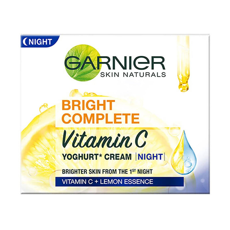 Garnier Bright Complete Vitamin C Yoghurt Night Cream - Distacart