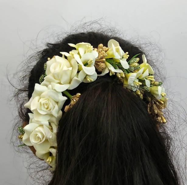 White Bridal Flower Hair Accessories