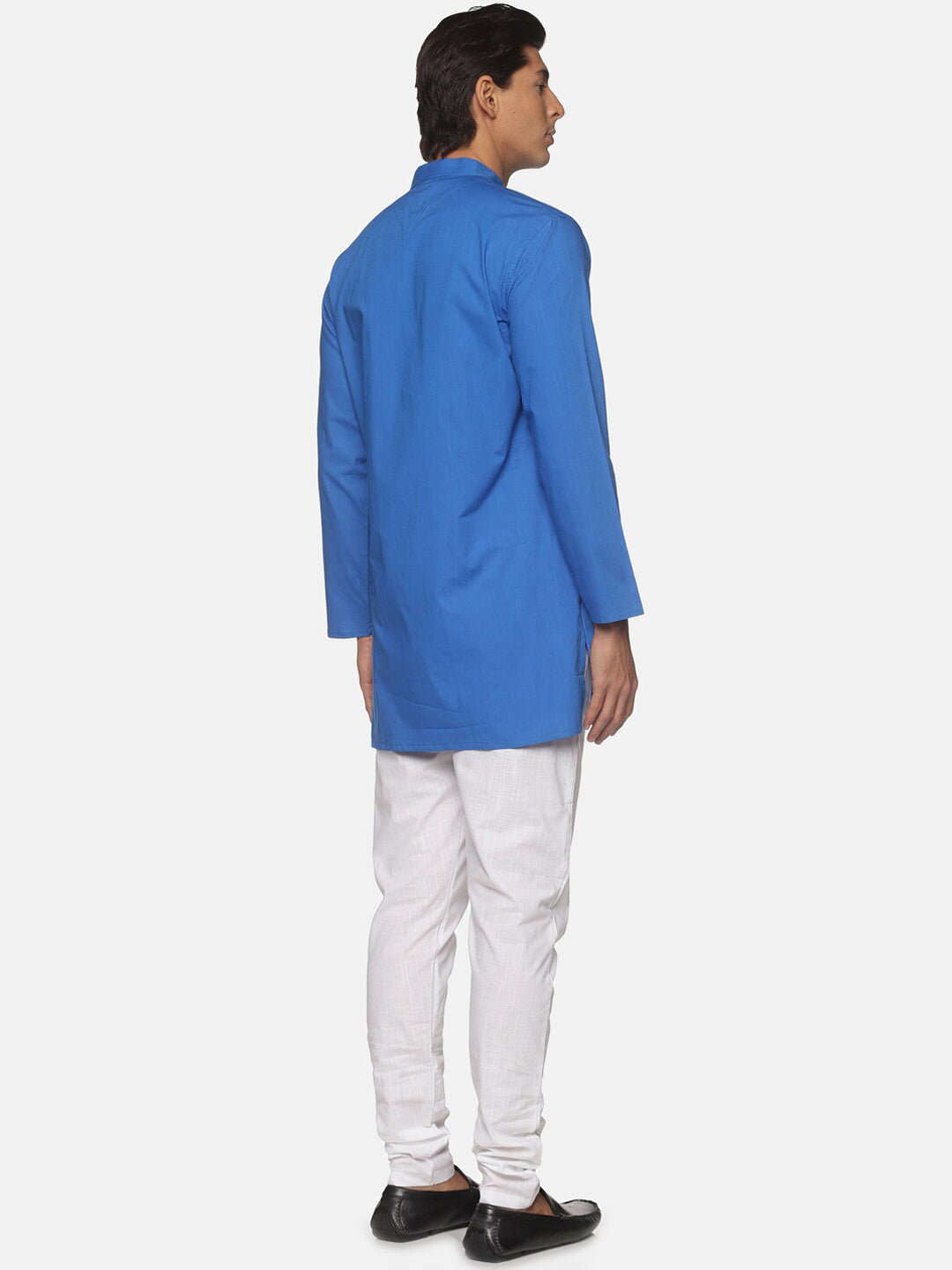 Sethukrishna Men Blue Pure Cotton Kurta with Pyjamas - Distacart