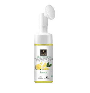 Good Vibes Lemon Brightening Foaming Face Wash With Deep Cleansing Brush