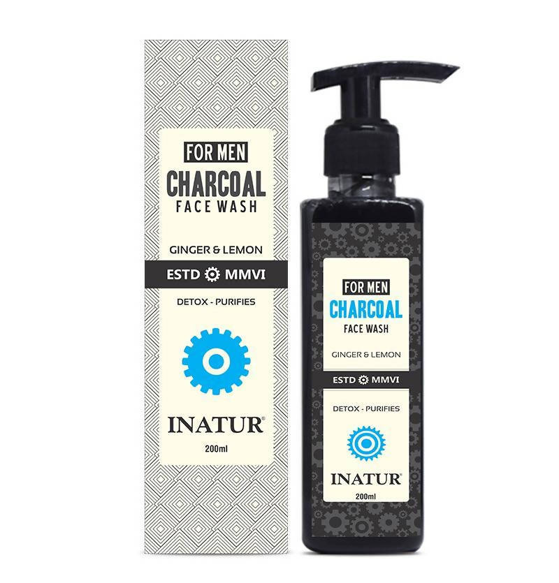 Inatur Charcoal Face Wash For Men