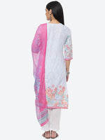Thumbnail for Biba Women Floral Printed Kurta With Trousers & Dupatta - Distacart