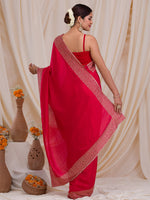 Thumbnail for Koskii Embroidered Bordered Saree - Distacart