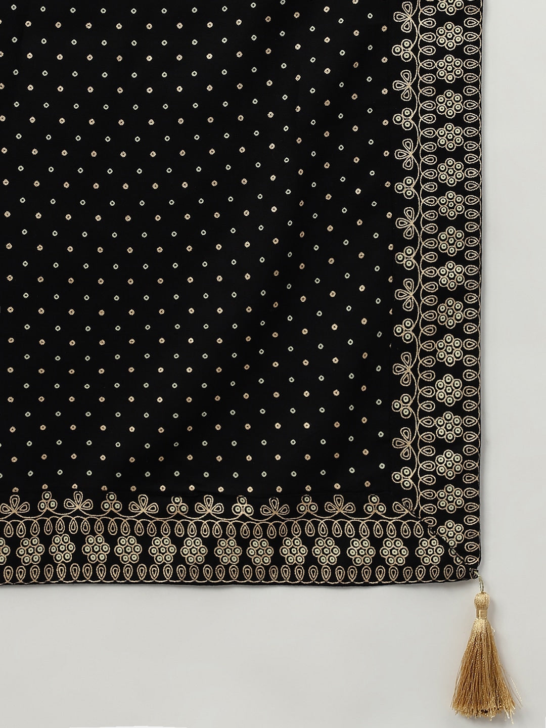 Khushal K Ethnic Motifs Yoke Design Zari Sequined Anarkali Kurta with Palazzos & Dupatta - Distacart