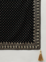 Thumbnail for Khushal K Ethnic Motifs Yoke Design Zari Sequined Anarkali Kurta with Palazzos & Dupatta - Distacart