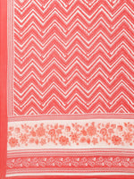 Thumbnail for Biba Women Red Ethnic Motifs Printed Pure Cotton Kurta with Salwar & With Dupatta - Distacart