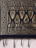 Thumbnail for Sangria Woven Design Zari Sarees - Distacart