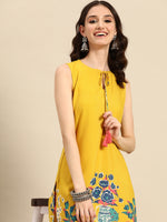 Thumbnail for Sangria Women Ethnic Motifs Printed Kurta with Salwar - Distacart