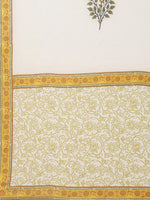 Thumbnail for Biba Women Yellow Ethnic Motifs Pleated Kurta with Salwar & Dupatta - Distacart