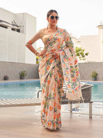 Thumbnail for Tikhi Imli Floral Organza Ready to wear Saree - Distacart