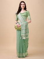 Thumbnail for Kalini Woven Design Zari Jute Silk Saree - Distacart