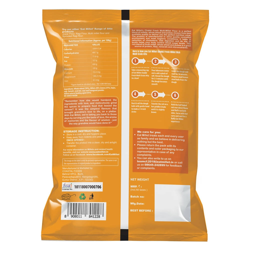 Eat Millet Multi Millet Atta - Distacart