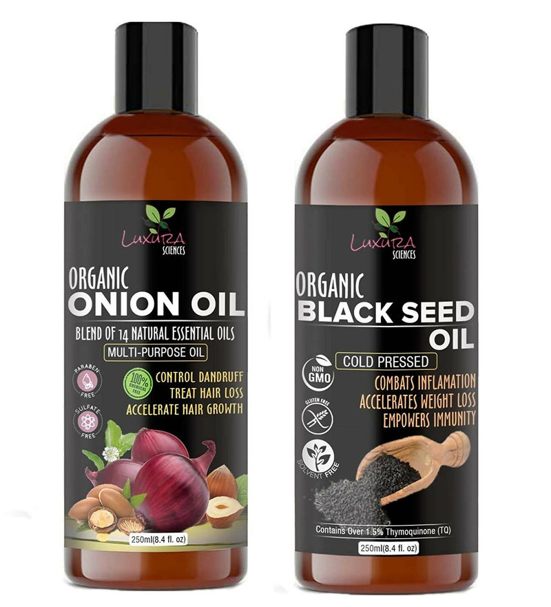 Luxura Sciences Onion Oil and Black Seed Oil - Distacart