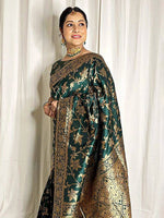 Thumbnail for Kalini Floral Woven Design Banarasi Saree - Distacart