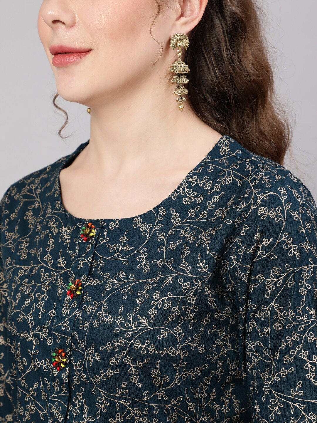 Kalini Women Ethnic Motifs Printed Indie Prints Kurta - Distacart