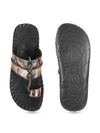 Thumbnail for Mochi Men Brown Ethnic Comfort Sandals - Distacart