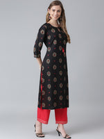 Thumbnail for Khushal K Ethnic Motifs Printed Kurta with Trousers - Distacart