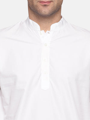 Sethukrishna Men White Pure Cotton Kurta with Pyjamas - Distacart
