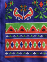 Thumbnail for Saree Mall Red & Blue Printed Bhagalpuri Saree - Distacart
