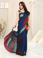 Thumbnail for Kalini Poly Chiffon Saree With Blouse Piece - Distacart