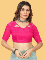 Thumbnail for Sangria Grey & Red Geometric Embroidered Organza Sungudi Sarees - Distacart