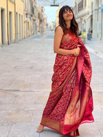 Thumbnail for Kalini Ethnic Motifs Woven Design Zari Saree - Distacart