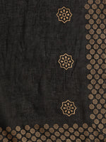 Thumbnail for Sangria Women Black & Gold-Toned Gotta Patti Kurta - Distacart