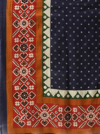 Thumbnail for Ahika Women Red & Navy Blue Printed Pure Cotton Kurta with Trousers & Dupatta - Distacart