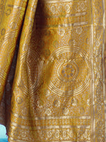 Thumbnail for Kalini Yellow & Gold-Toned Woven Design Zari Banarasi Saree - Distacart