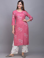 Thumbnail for Sangria Ethnic Motifs Printed Kurta with Palazzos & Dupatta - Distacart
