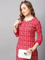 Thumbnail for Kalini Women Bandhani Printed Notched Neck Kurta with Trousers - Distacart