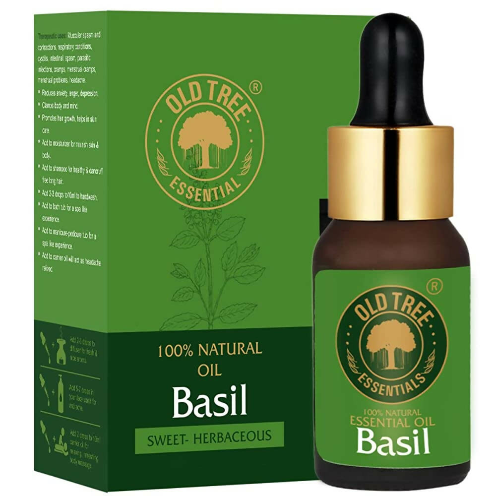 Old Tree 100% Natural & Pure Basil Essential Oil - Distacart