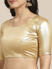 Thumbnail for Saree Mall Blue & Golden Quirky Print Saree - Distacart
