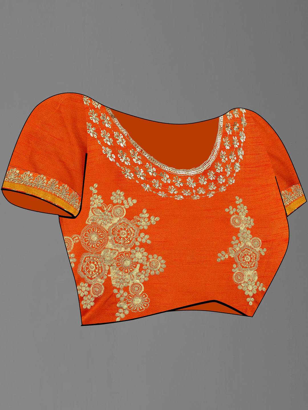 Kalini Printed Embroidered Bandhani Saree - Distacart