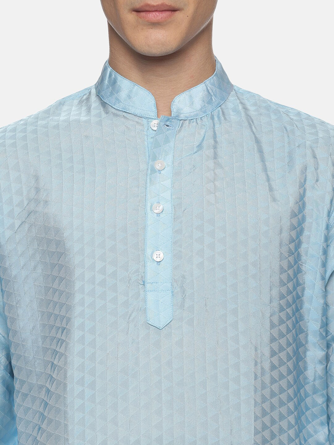 Sethukrishna Mens Blue Kurta with Dhoti Pants - Distacart