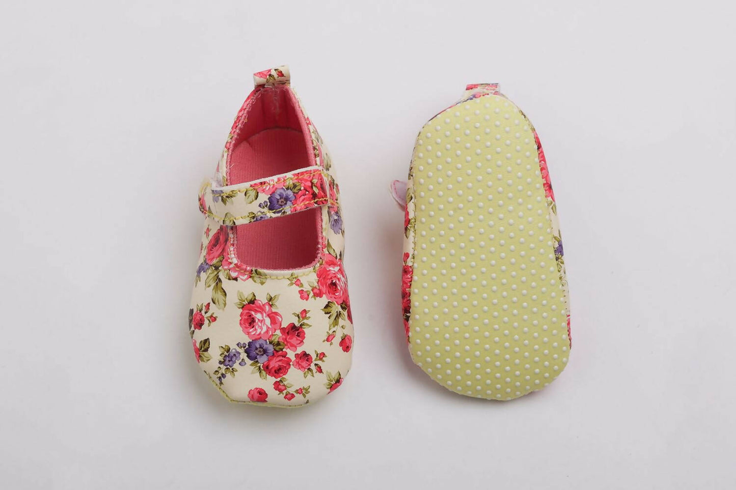 Tiny Bugs Girls Flowral Print Infants Booties - Pink - Distacart