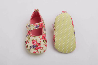 Tiny Bugs Girls Flowral Print Infants Booties - Pink - Distacart