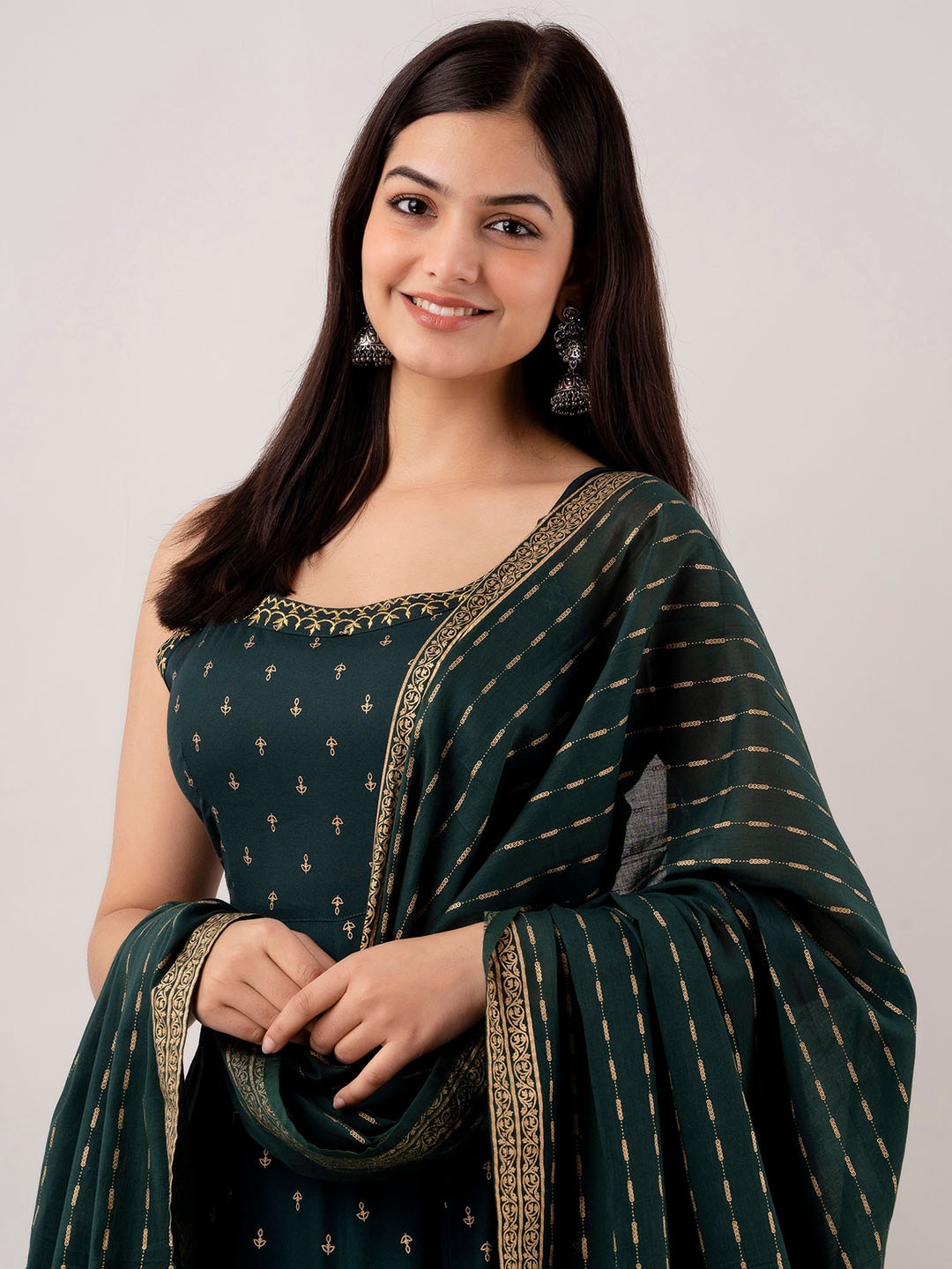 Kalini Women Floral Embroidered Kurta With Sharara & Dupatta - Distacart