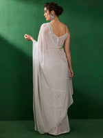 Thumbnail for Sangria Embellished Pure Georgette Sarees - Distacart
