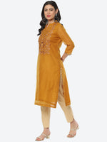 Thumbnail for Biba Women Polka Dots Printed Thread Work Kurta - Distacart