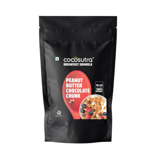 Cocosutra Peanut Butter Chocolate Chunk Breakfast Granola - Distacart