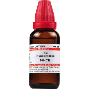 Dr. Willmar Schwabe India Rhus Toxicodendron Dilution 200 CH (30 ml)