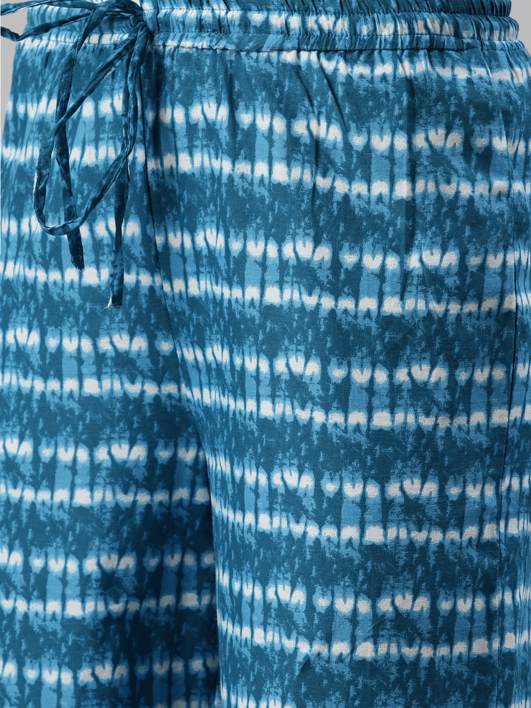 Biba Women Blue Printed Kurta with Palazzos - Distacart