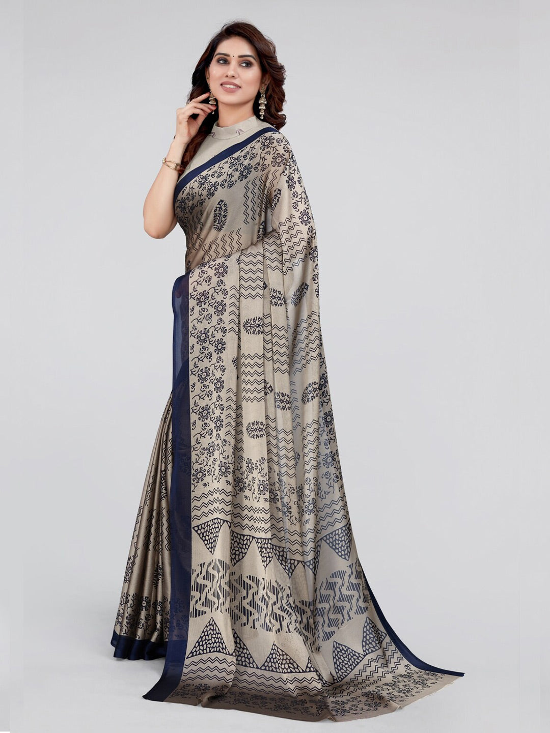 Kalini Floral Printed Saree - Distacart