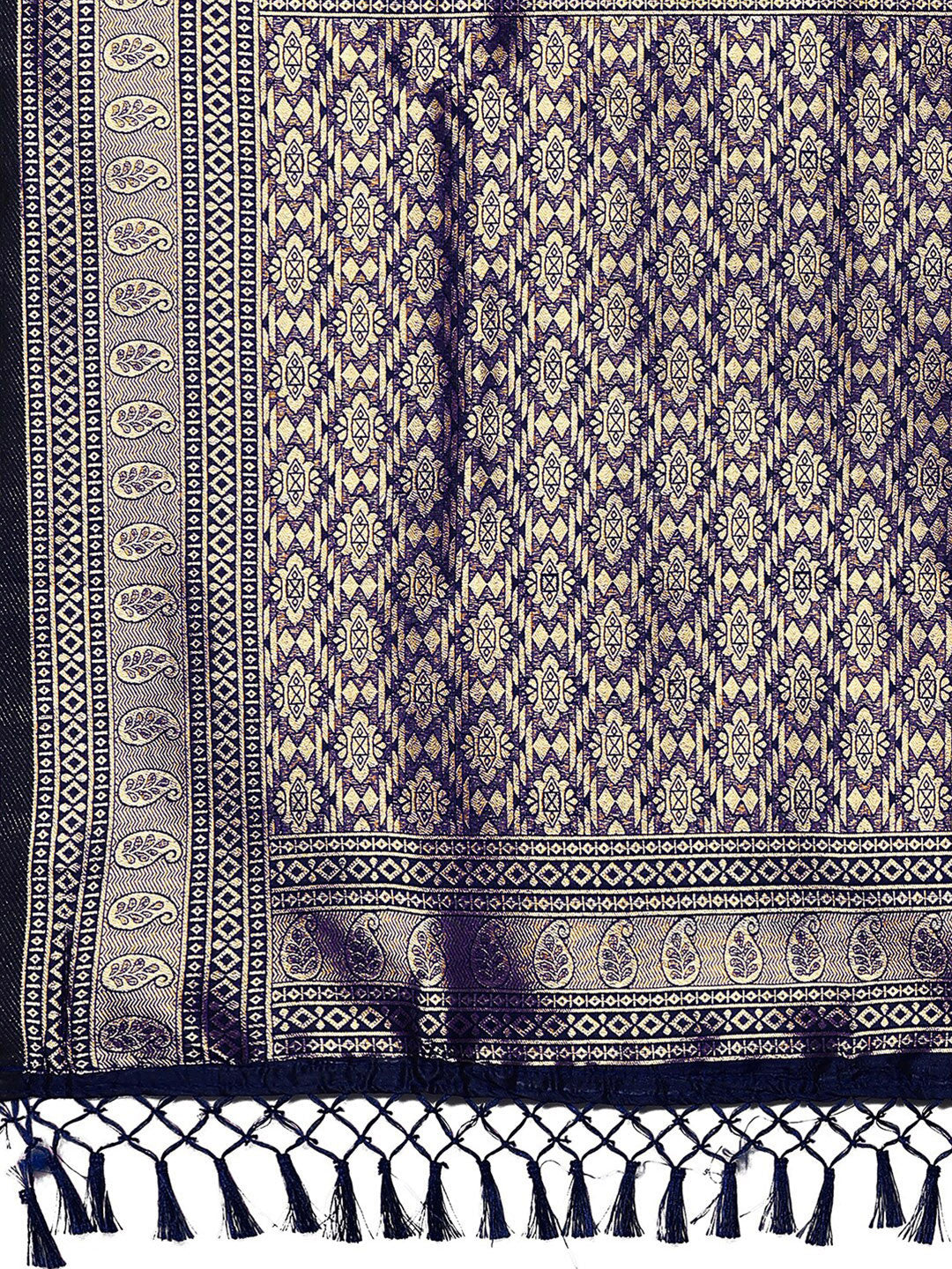 Mitera Ethnic Motifs Woven Design Zari Banarasi Saree - Distacart