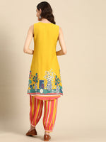 Thumbnail for Sangria Women Ethnic Motifs Printed Kurta with Salwar - Distacart