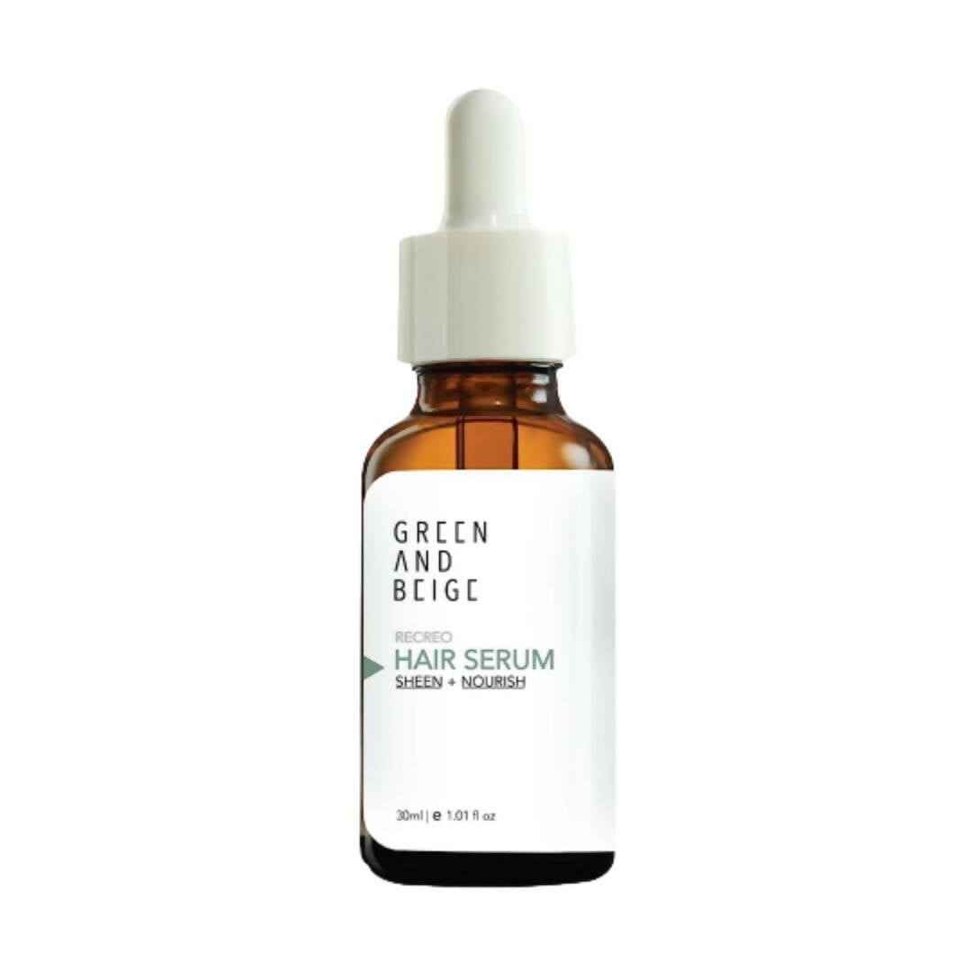Green And Beige Recreo Sheen + Nourish Hair Serum - Distacart