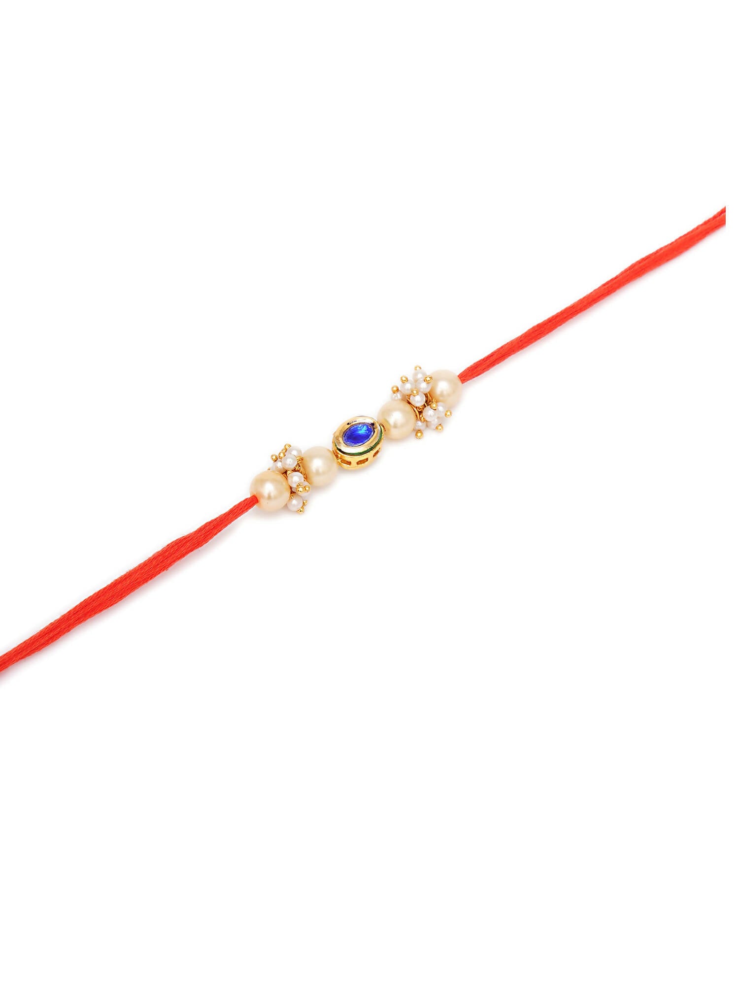 Designer kundan Rakhi - Ruby Raang - Distacart